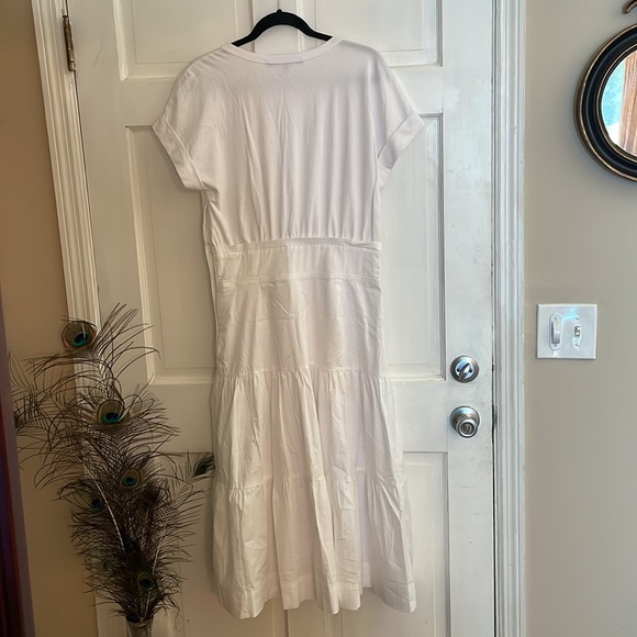 Veronica Beard Trail Belted Cotton Midi Dress - Picture 6 of 8